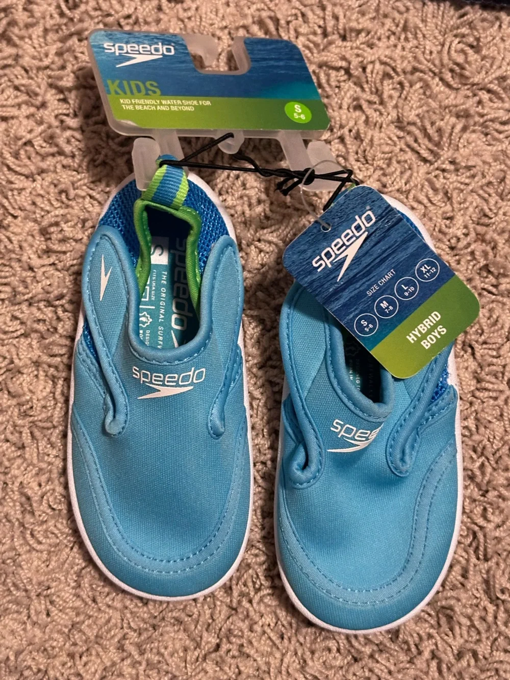 SPEEDO size Baby 5-6 SMALL Hybrid Water Shoe Pool Mesh Velcro NEW!